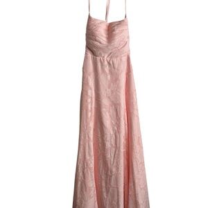 Prom Ball Formal Gown Pink Strappy Size Medium New 3302